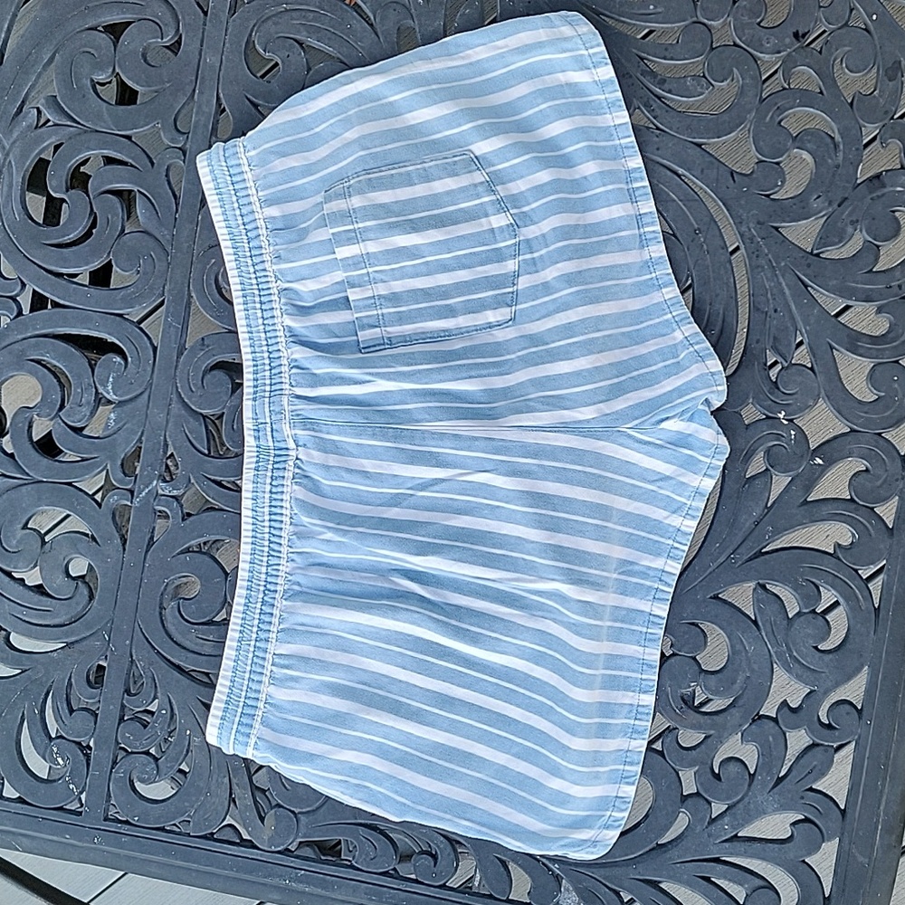 Aerie- Blue And White Draw String Short. Size Xl - image 3